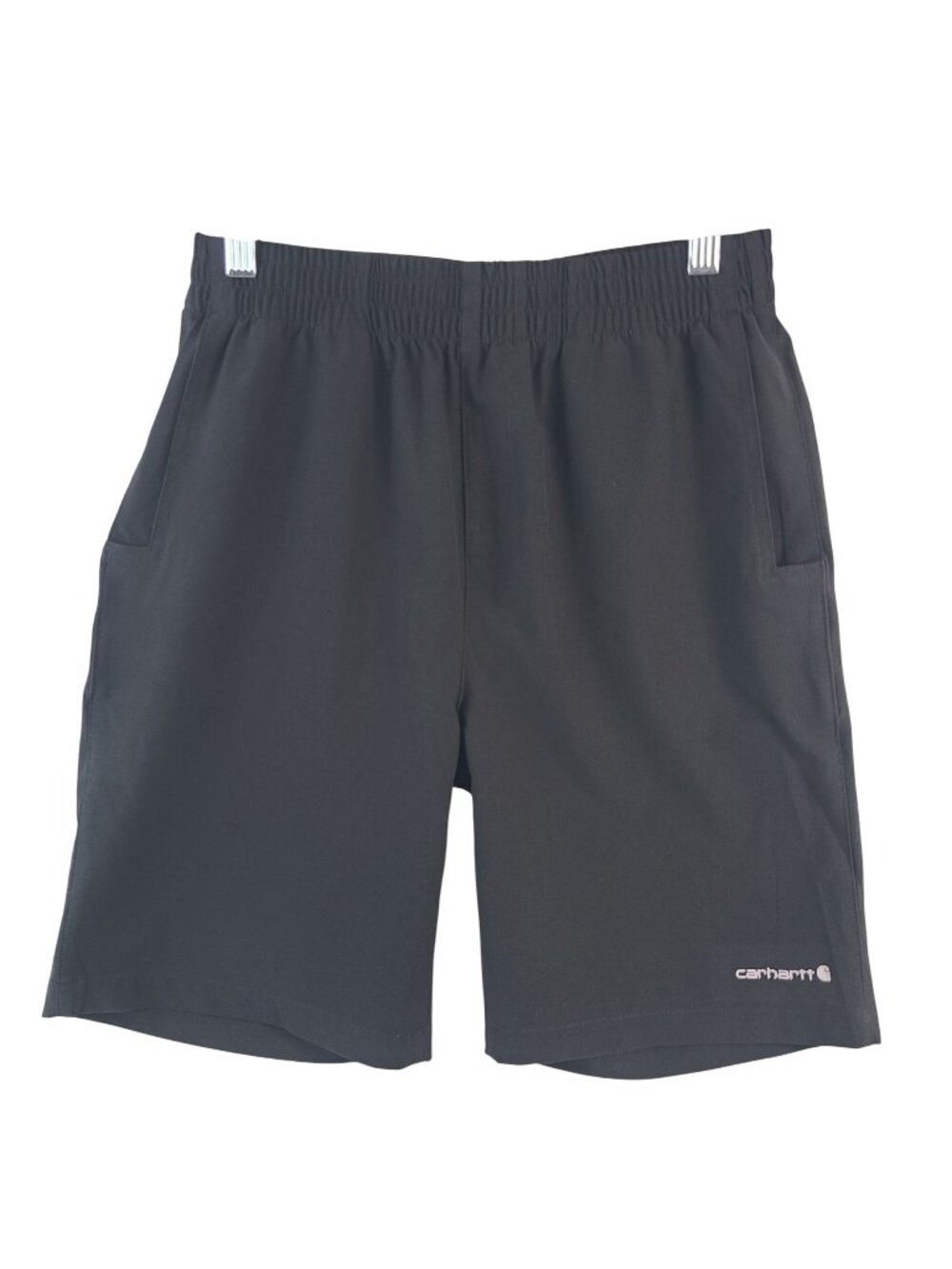 Carhartt Boys Black Force Shorts Size L (14-16) Elastic Waistband & Pockets